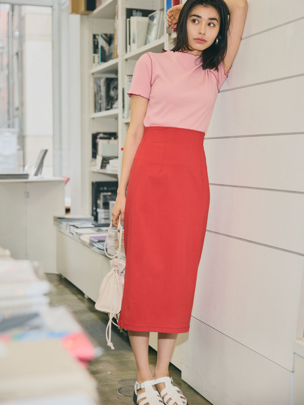 ピンク×赤のコーディネートこそ挑戦して_1